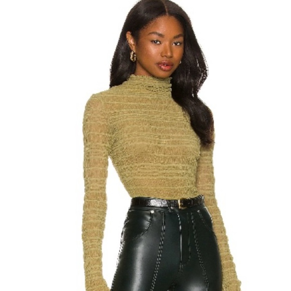 REVOLVE Ruched Top (NEVER WORN)- S